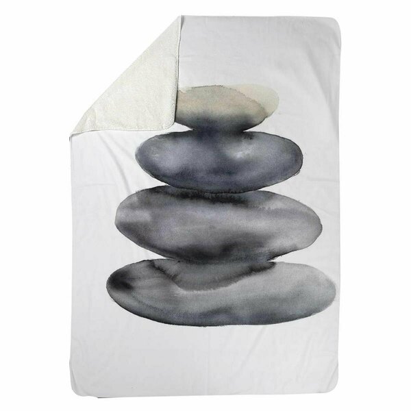 Kd Cuna 60 x 80 in. Four Hot Stones-Sherpa Fleece Blanket KD2786693